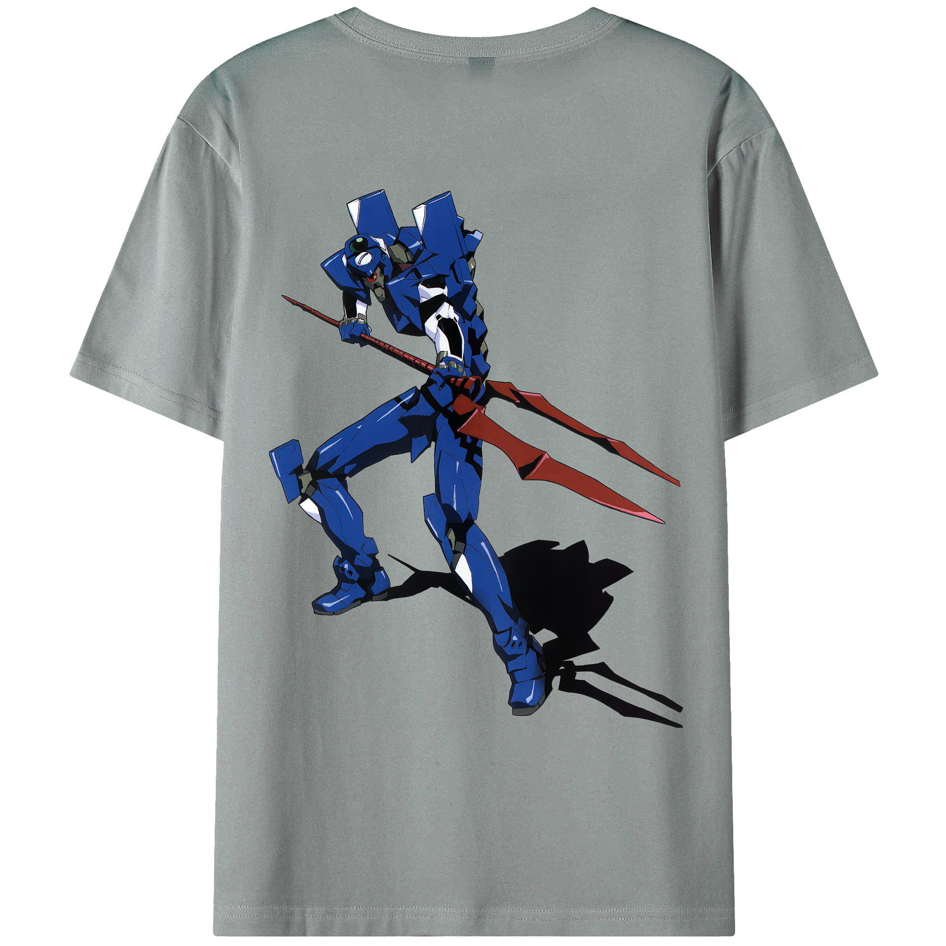 （画像用） EVA 新世紀エヴァンゲリオン 綿100％ メンズ半袖Tシャツ（バックプリント） 通気性